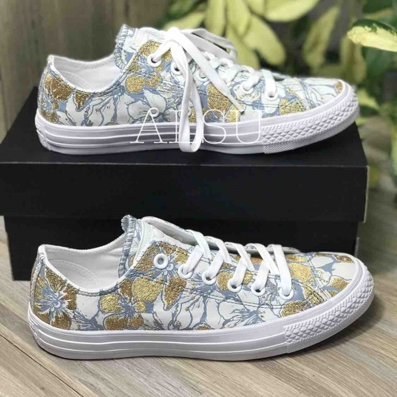 Conv&patBO Ctas OX Citadel Leather Gold W AUTHENTI - Picture 4 of 6